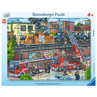 Puzzle 48 p Les pompiers sur la voie ferrée