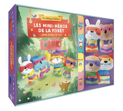 COFFRET MARIONNETTES À DOIGTS - LES MINI-HÉROS DE LA FORÊT