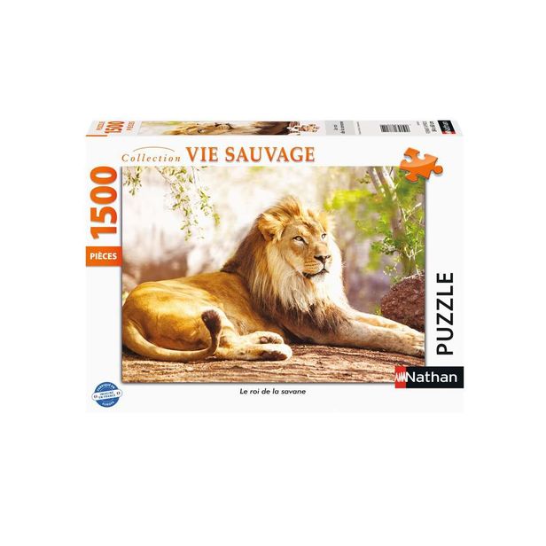 Puzzle 1500 pièces - Le roi de la savane