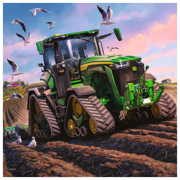 Puzzles 3x49 p  Les saisons John Deere