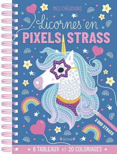 Licornes en pixel strass