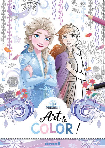 Disney La Reine des Neiges 2 - Art & Color ! (Elsa et Anna fond hiver)