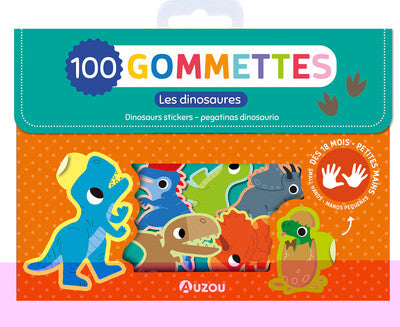 MA POCHETTE DE 100 GOMMETTES  - LES DINOSAURES