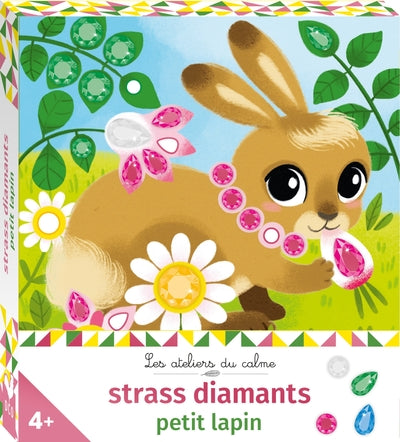 Strass diamants petit lapin - mini boîte avec accessoires