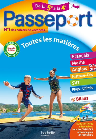 Passeport - Toutes les matières - De la 5e à la 4e - Cahier de vacances 2024