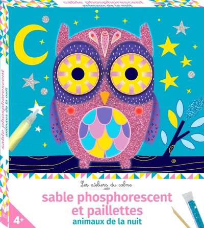 Sables phosphorescents et paillettes animaux de la nuit