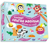 Coffret feutre magique - 5 tableaux à colorier et tamponner - coffret avec accessoires