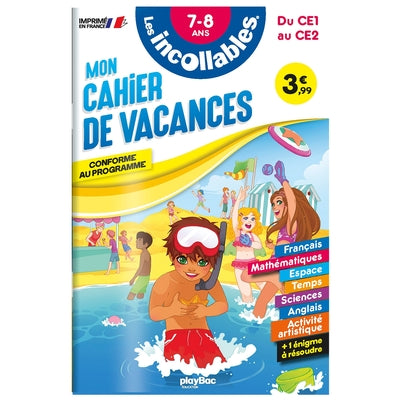 Cahier de vacances 2024 - Les incollables - CE1 au CE2 - 7/8 ans