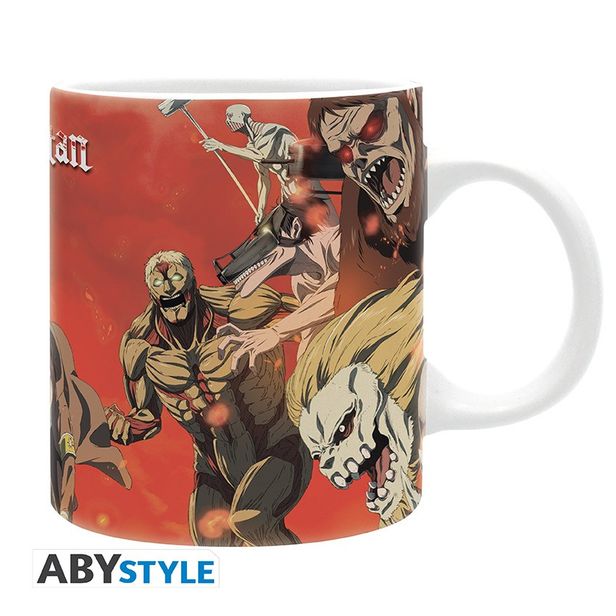 ATTACK ON TITAN - Mug - 320 ml - Scène de bataille