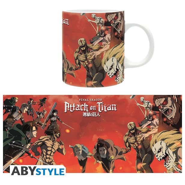 ATTACK ON TITAN - Mug - 320 ml - Scène de bataille