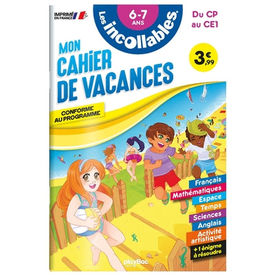 Cahier de vacances 2025 - Les incollables - CP au CE1 - 6/7 ans