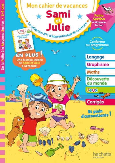 Sami et Julie - De la Petite à la Moyenne Section - Cahier de vacances 2024